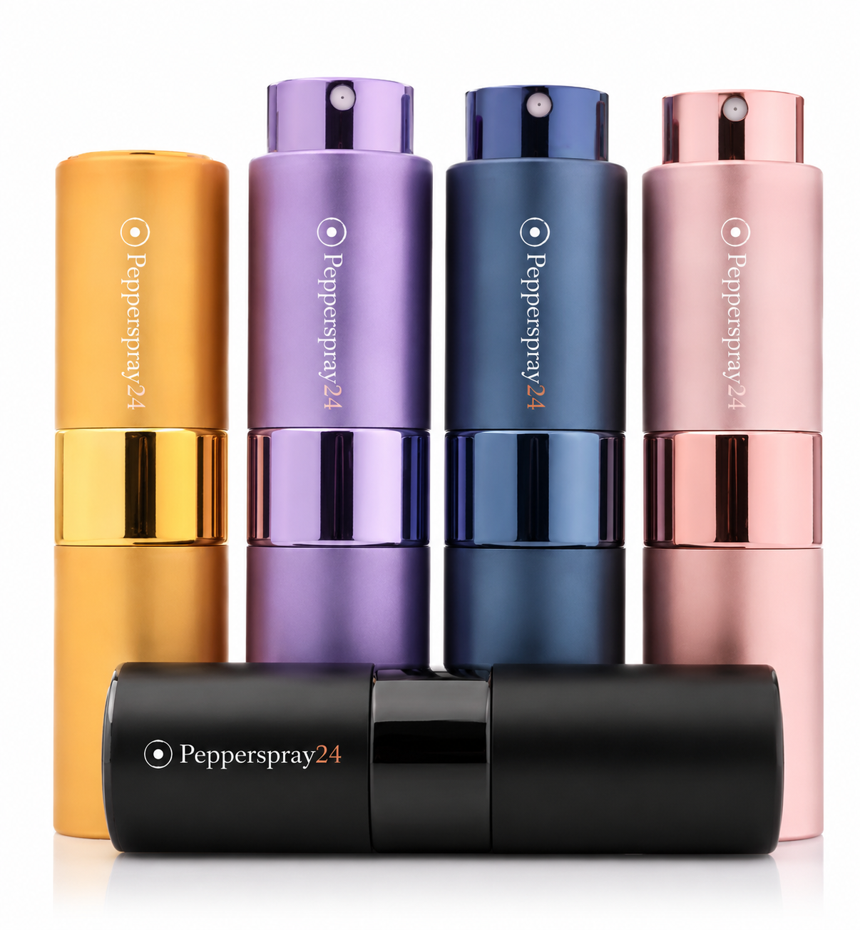 Pepperspray24 flacons in verschillende kleuren